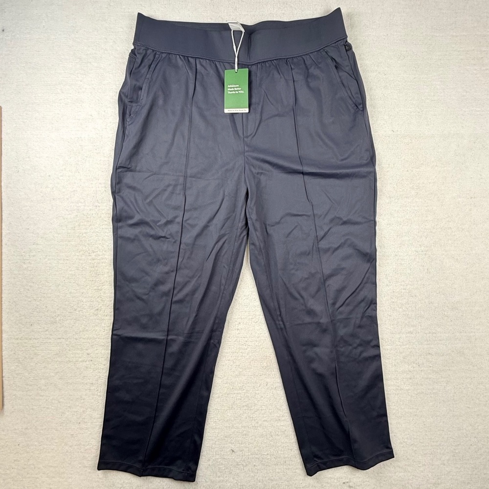 Halara High Waisted Pintuck Straight Leg Pants Navy Blue XL NWT - short inseam